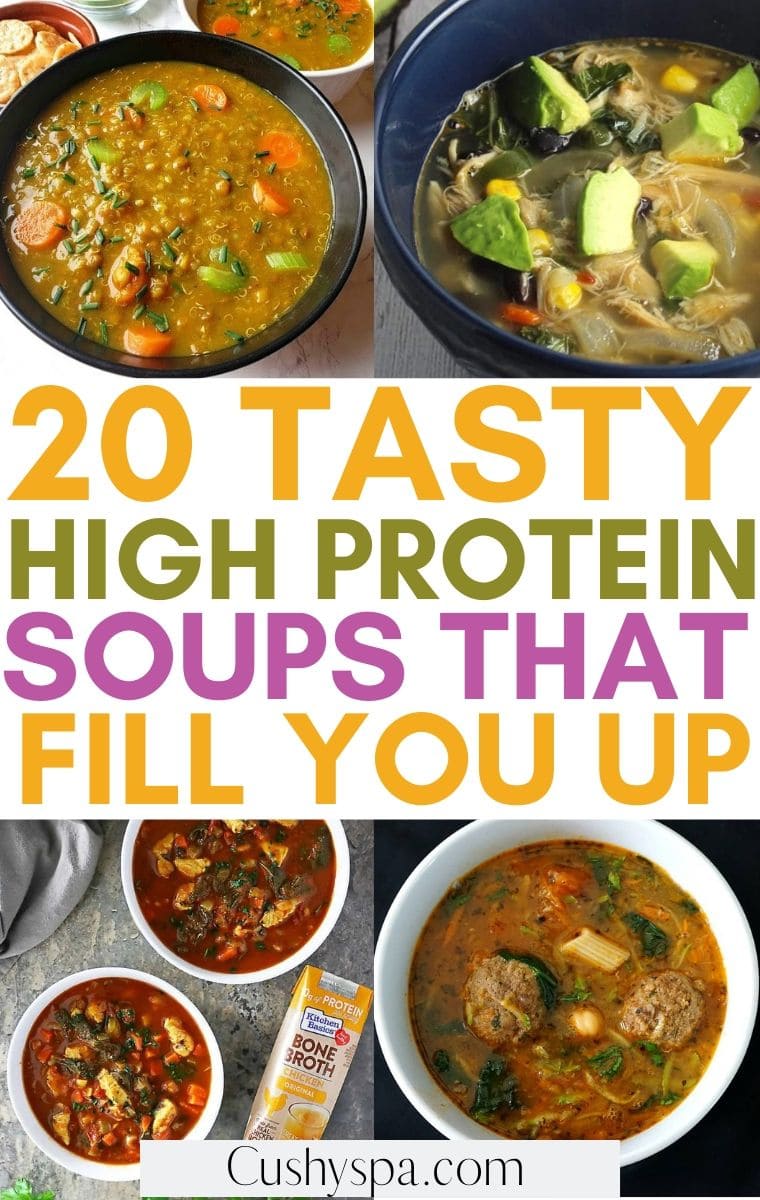 high protein soups