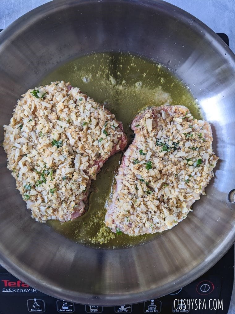 parmesan crusted pork chops