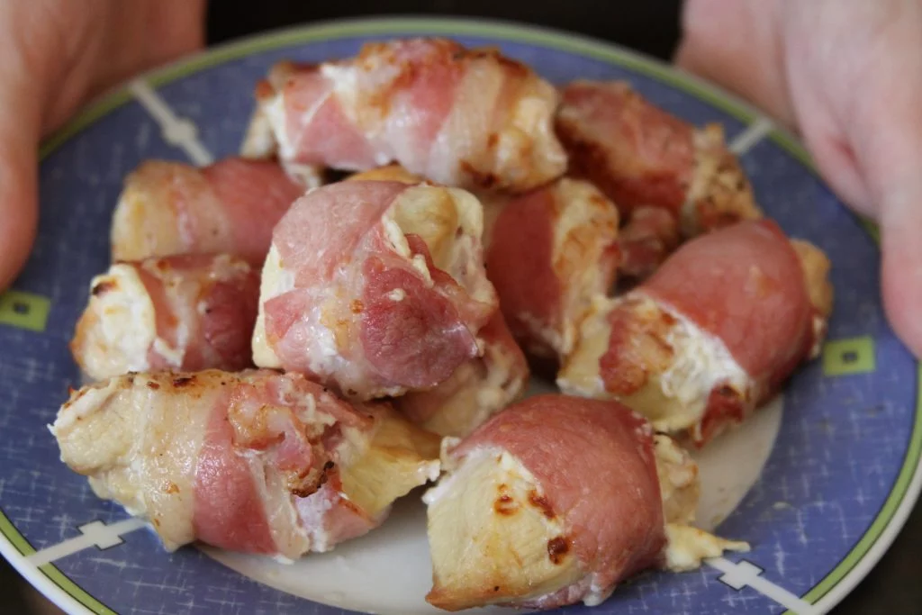 Air Fryer Chicken Wrapped In Bacon