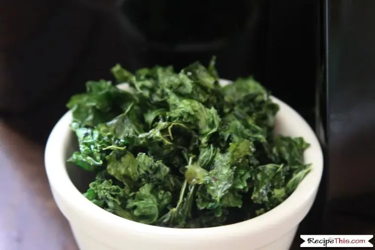 bowl of kale chips