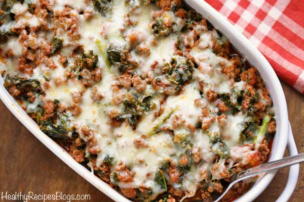 Ground Beef And Kale Casserole