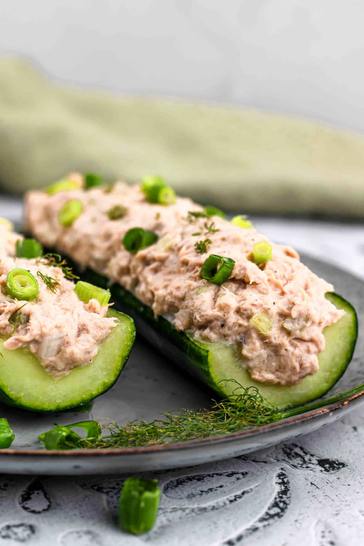 tuna cucumber boats