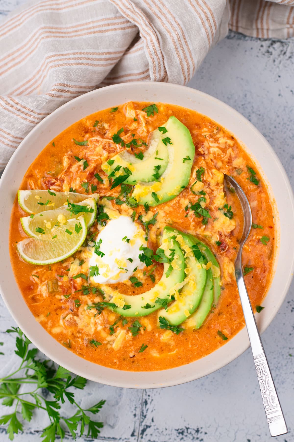 chicken fajita soup