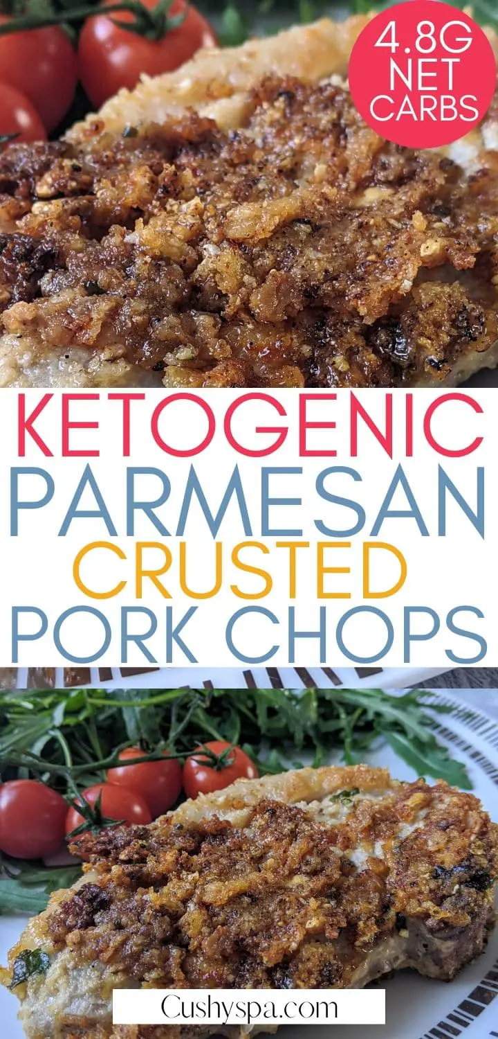 ketogenic parmesan crusted pork chops