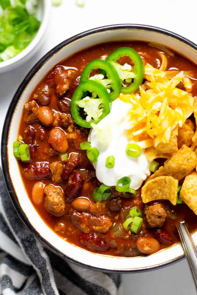 Slow Cooker Turkey Chili