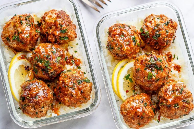 Garlic Butter Chicken Meatballs