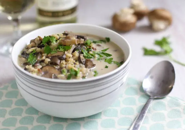 Slow Cooker Wild Rice Mushroom Soup