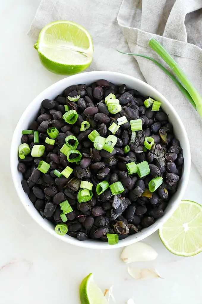 Black Beans With Scallions