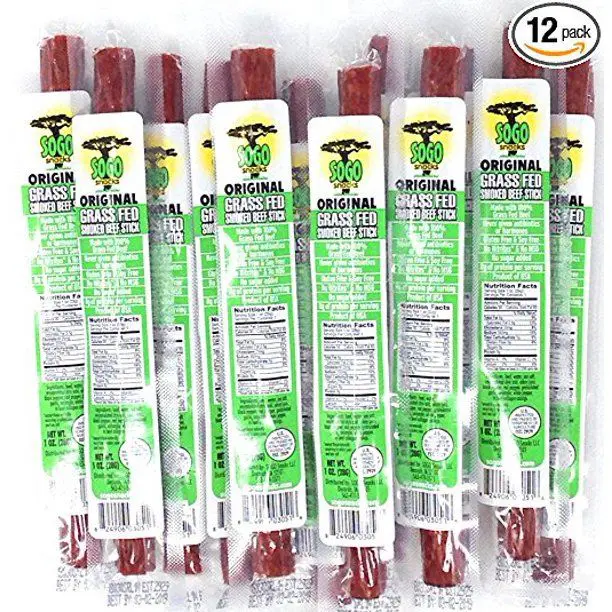 SOGO Snacks Original Grass-Fed Beef Sticks