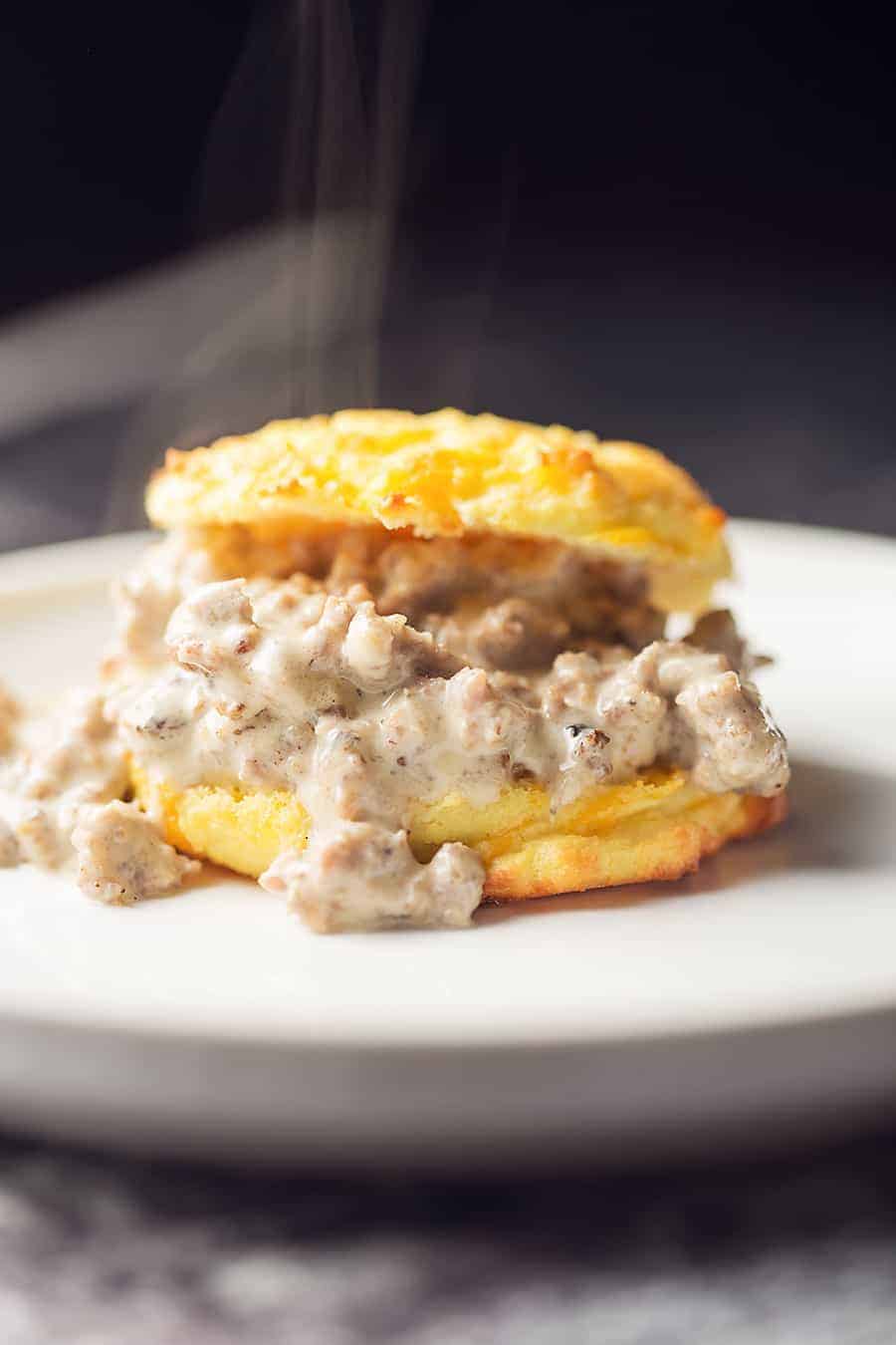 Low Carb Biscuits and Gravy