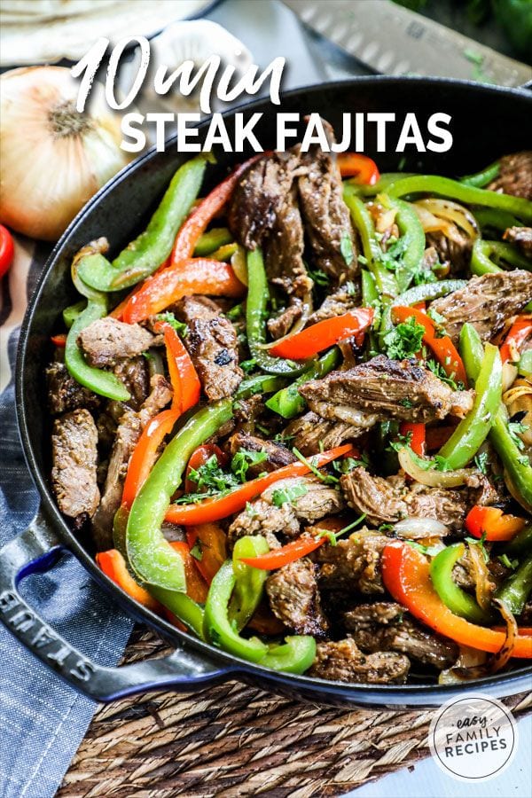 Skillet Steak Fajitas