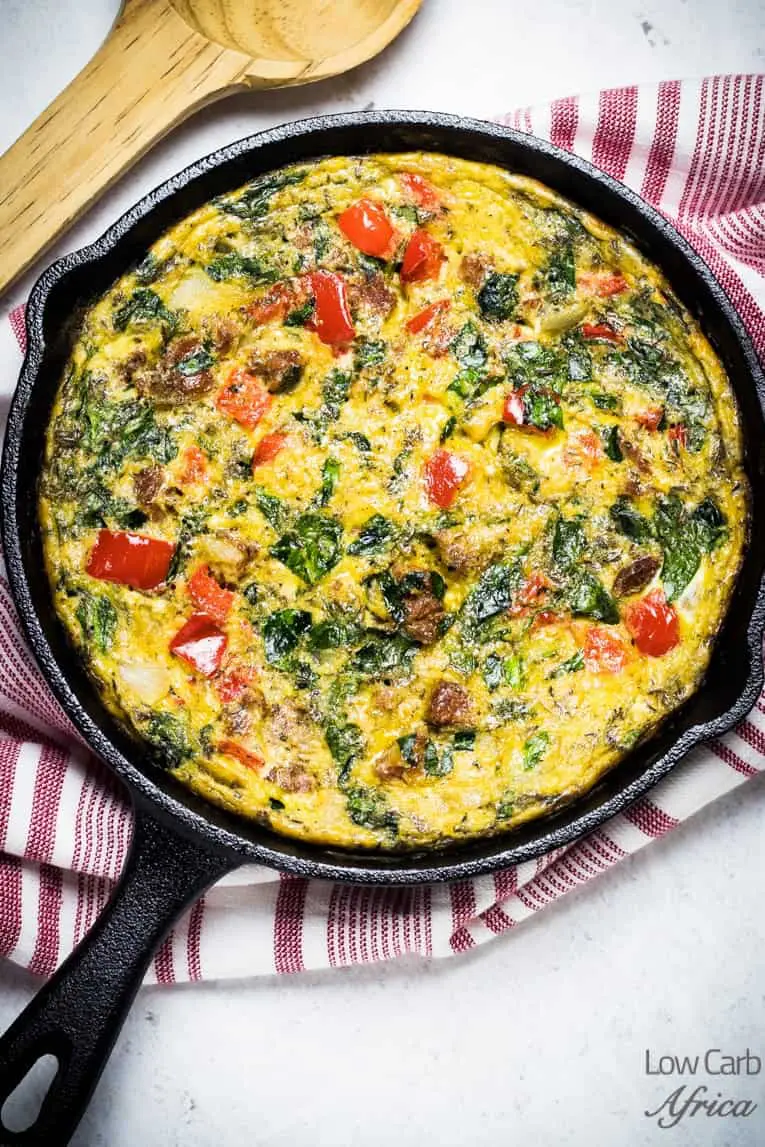 Sausage and Spinach Frittata