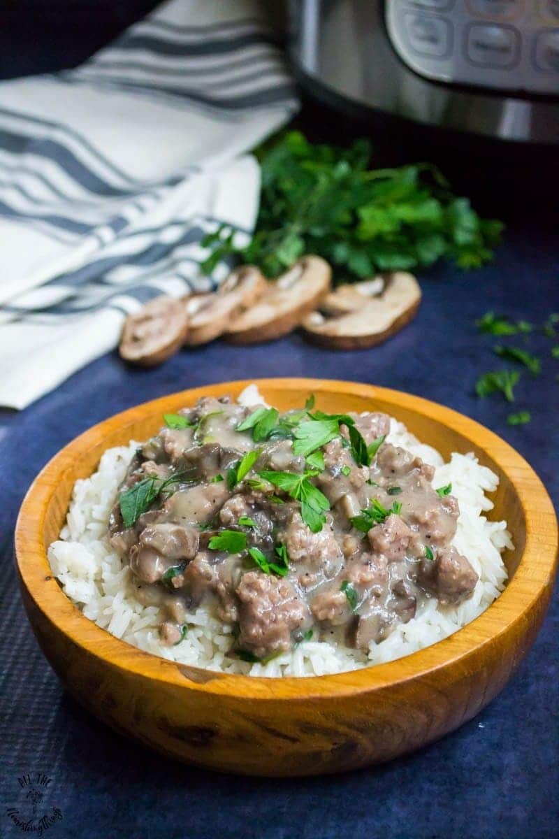 Instant Pot Beef Stroganoff