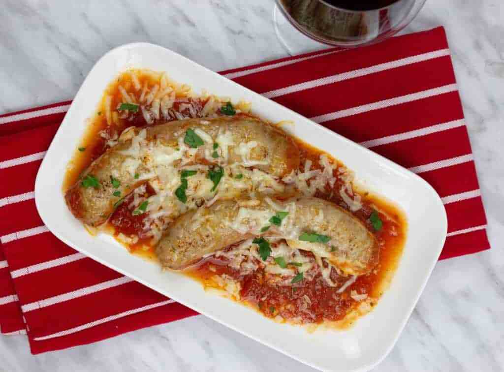 Cheesy Sausage Parmigiana