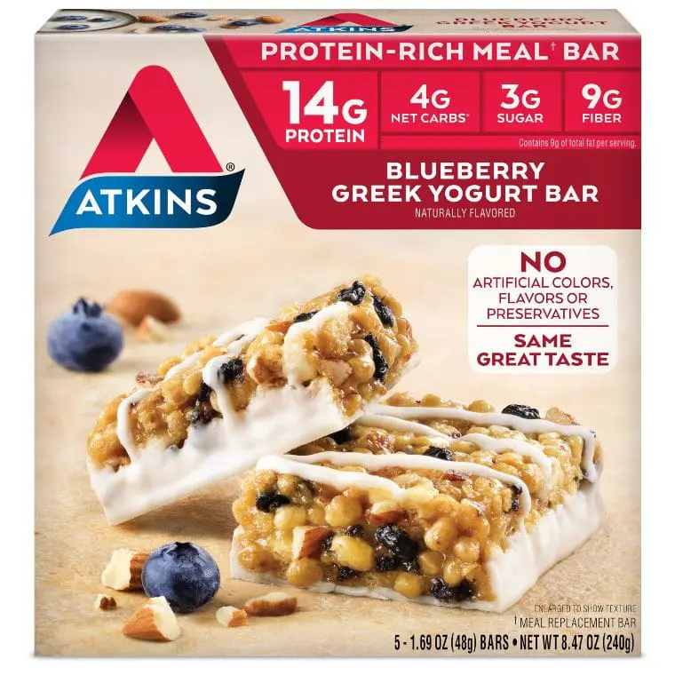 Atkins Blueberry Greek Yogurt Meal Bar