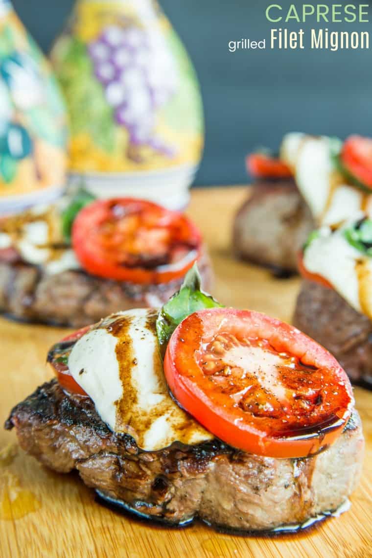 Caprese Grilled Filet Mignon