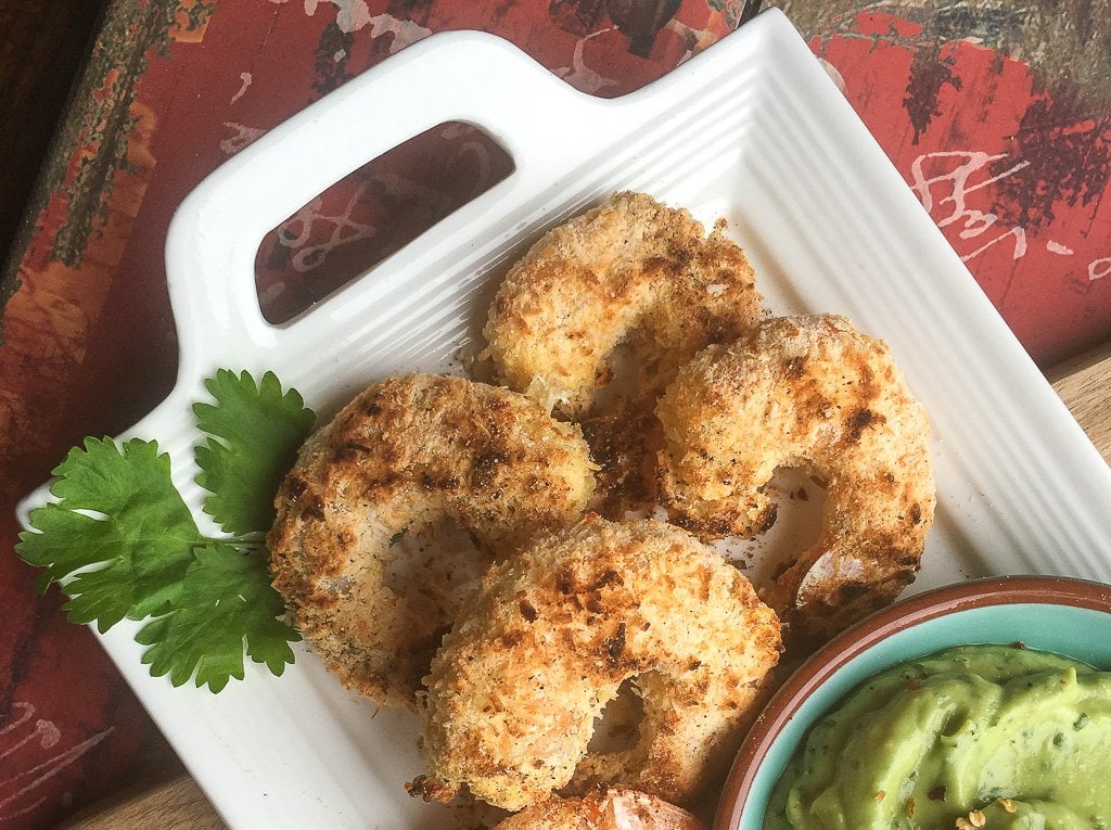 Coconut Shrimp With Avocado Lime Dip