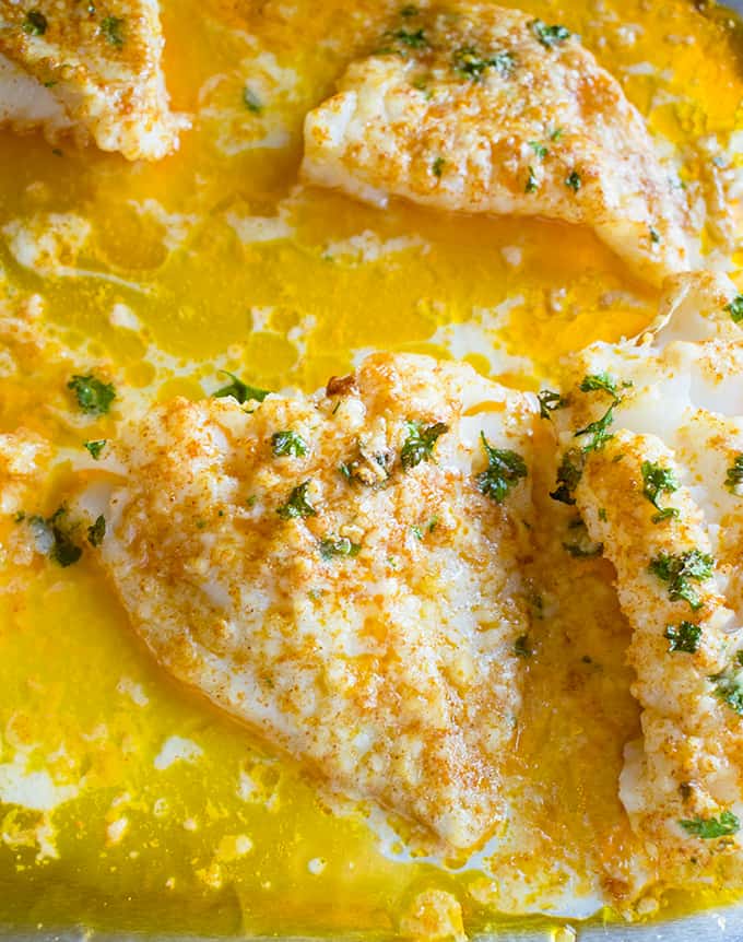  Lemon Parmesan Cod With Garlic Butter