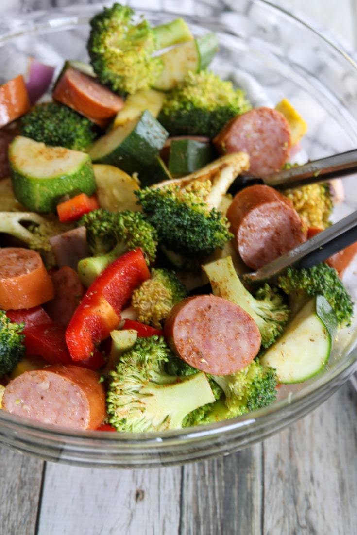 Sheet Pan Sausage and Veggies