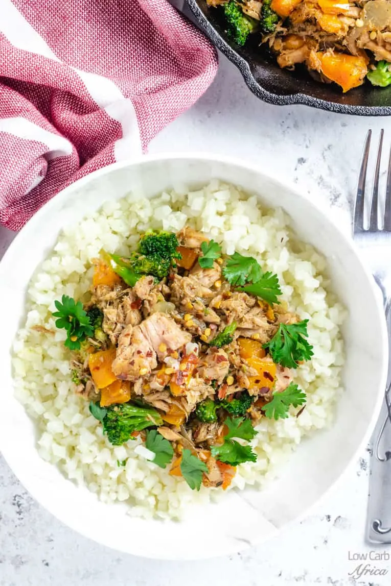 Tuna Stir Fry With Cauliflower Rice