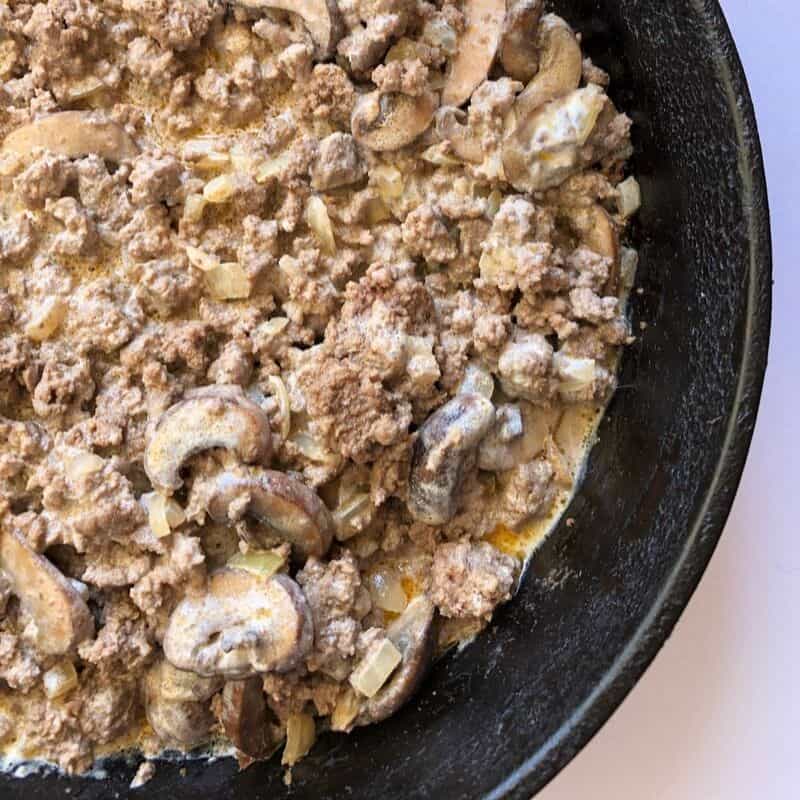  Low Carb Beef Stroganoff Bowl