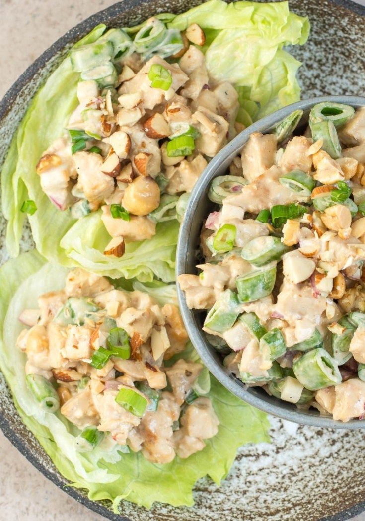 Thai Chicken Lettuce Wraps