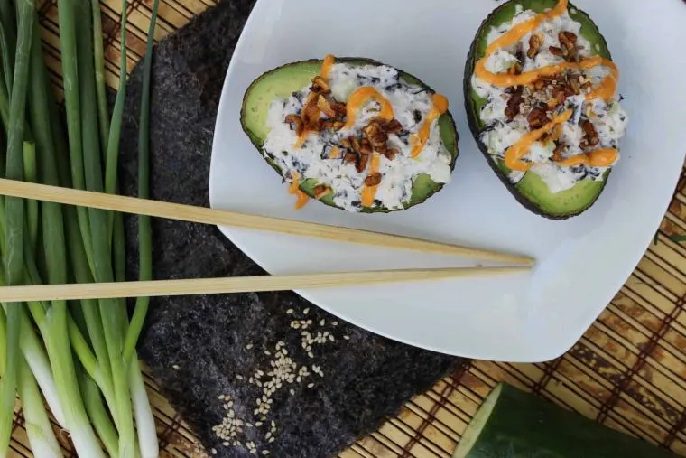 California Sushi Roll Stuffed Avocados