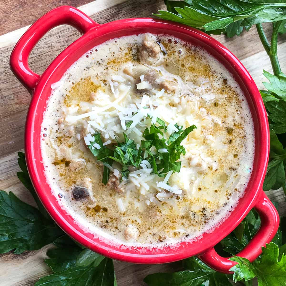 Keto Turkey Mushroom Soup