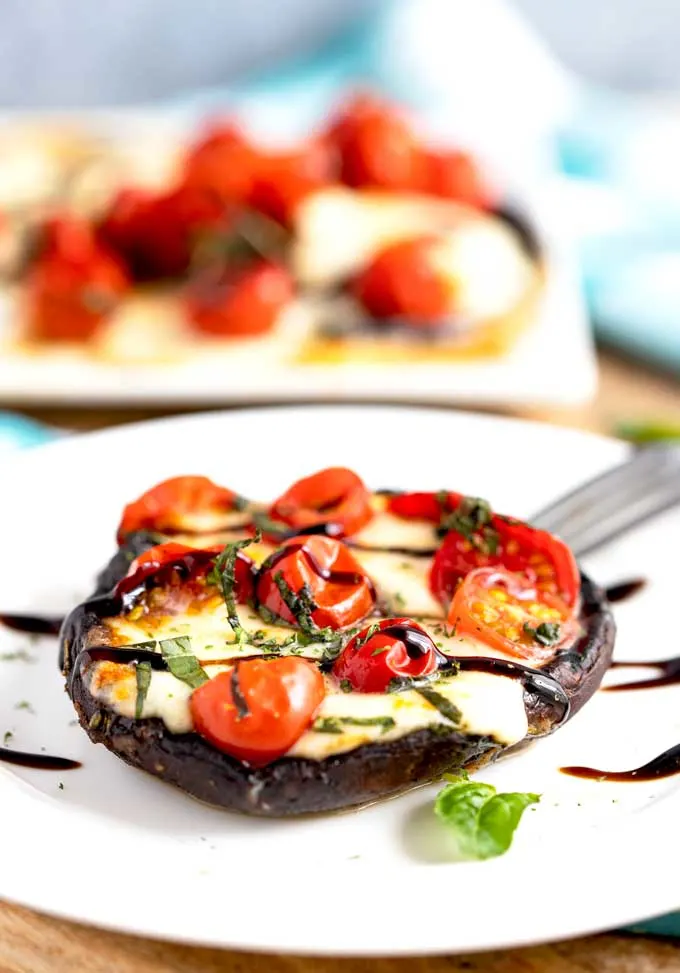 Grilled Portobello Mushrooms Caprese