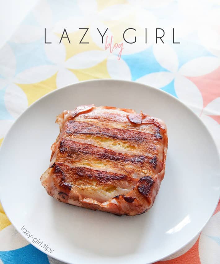 Low Carb Keto Bacon Wrapped Grilled Cheese