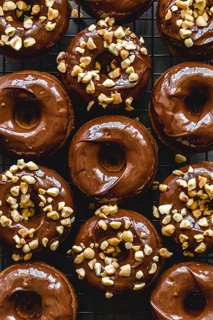 Peanut Butter Banana Protein Donuts