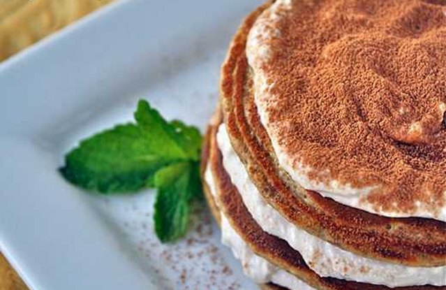 Tiramisu Protein Pancakes
