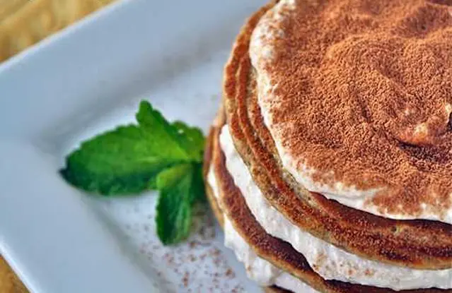 Tiramisu Protein Pancakes