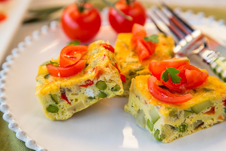 Slow Cooker Vegetable Omelette