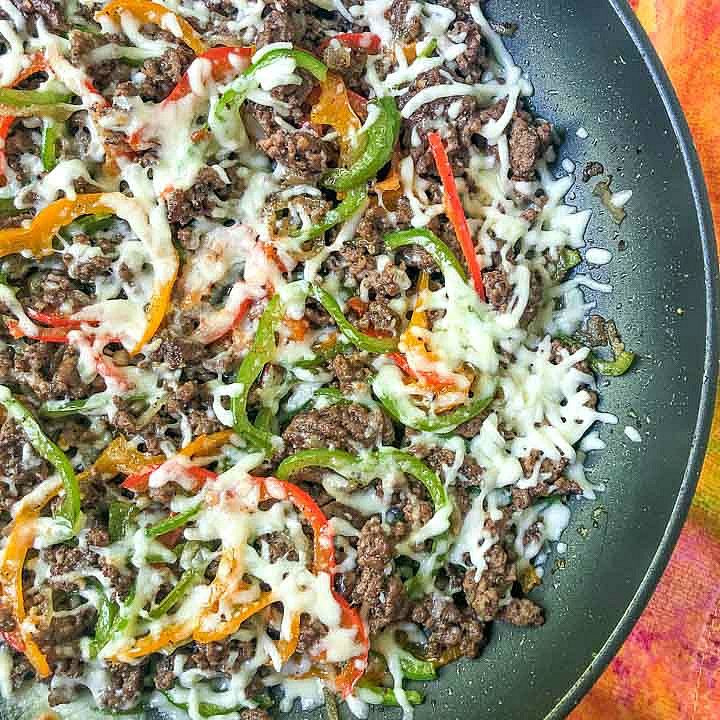 Low Carb Cheesesteak Skillet
