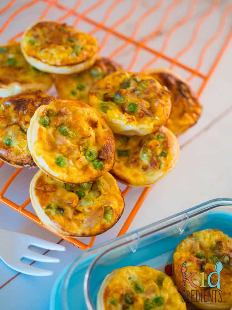 Tuna & Veggie Mini Quiches