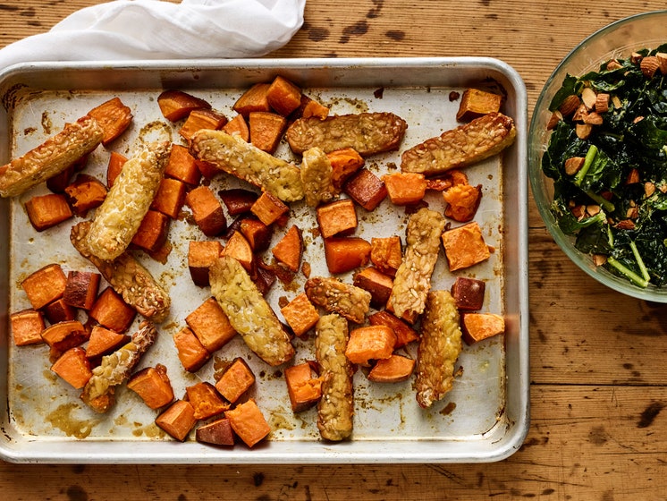 Maple Tempeh & Sweet Potatoes