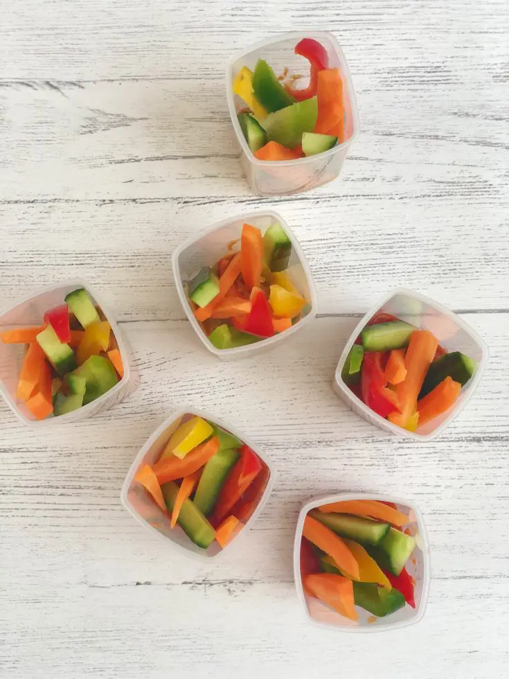 Veggie Sticks & Dip Pots