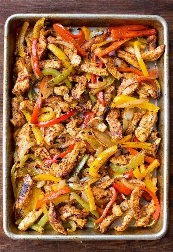 Sheet Pan Chicken Fajitas