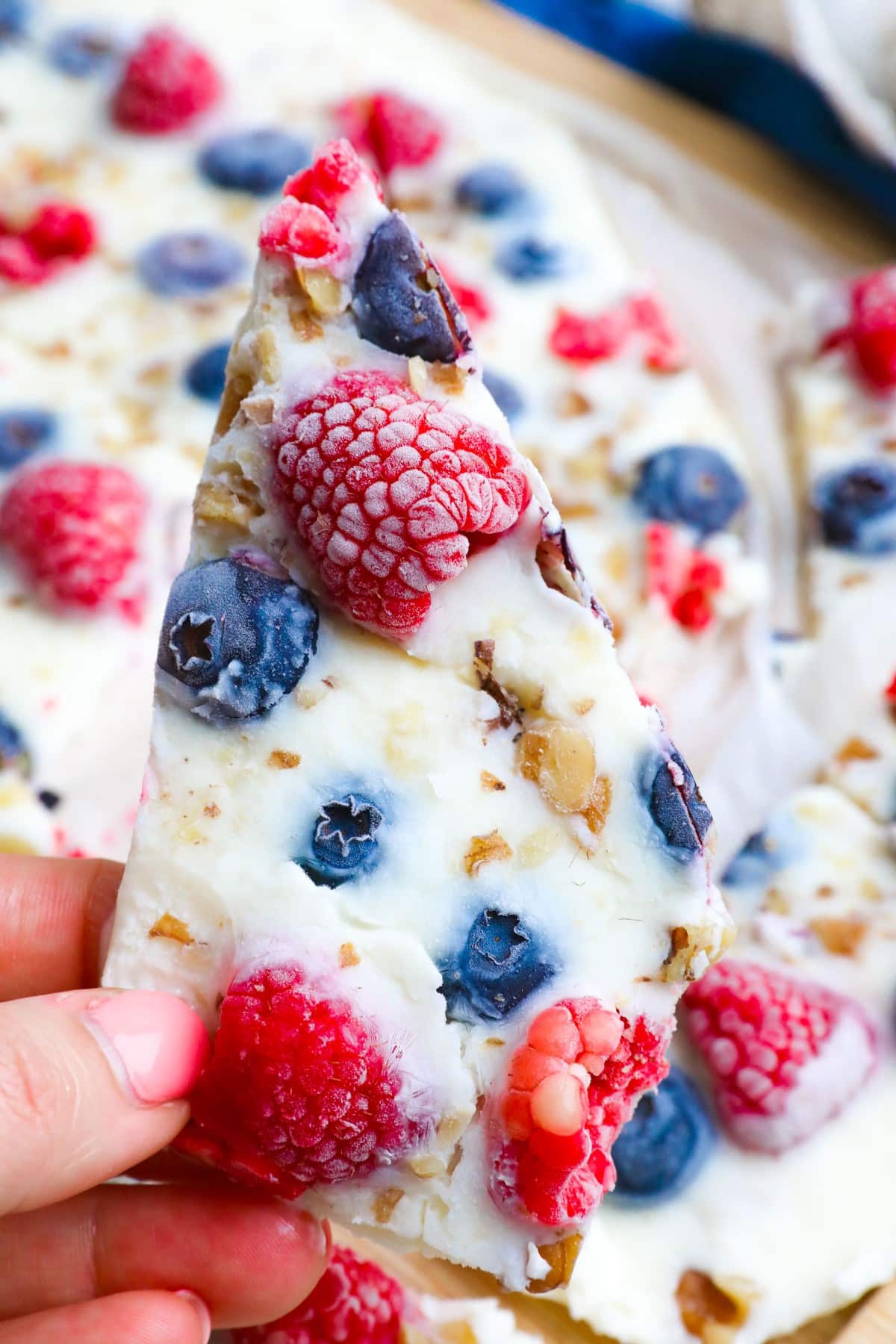frozen yogurt bark