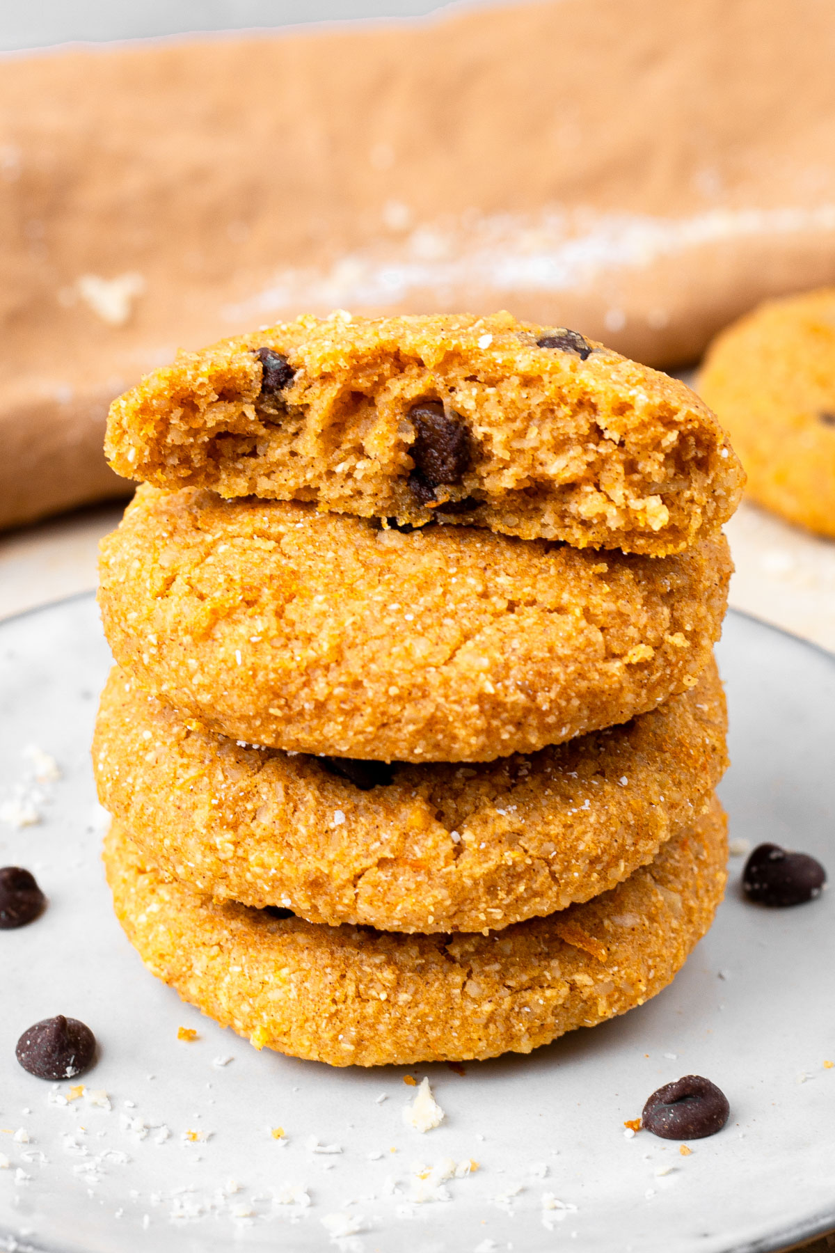 pumpkin almond cookies