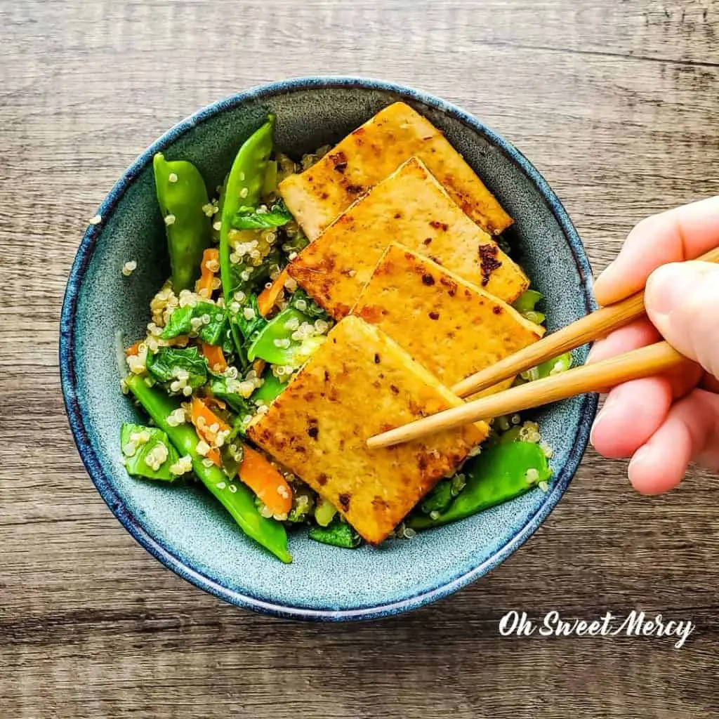 Lime Tofu and Quinoa