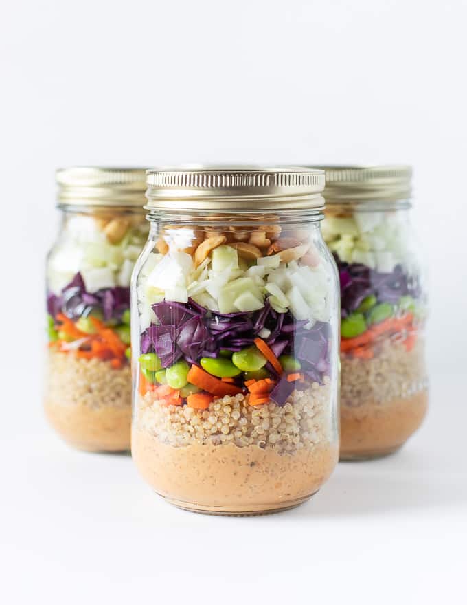 Peanut Crunch Salad In A Jar