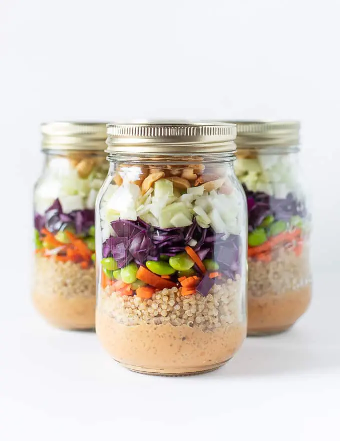Peanut Crunch Salad In A Jar