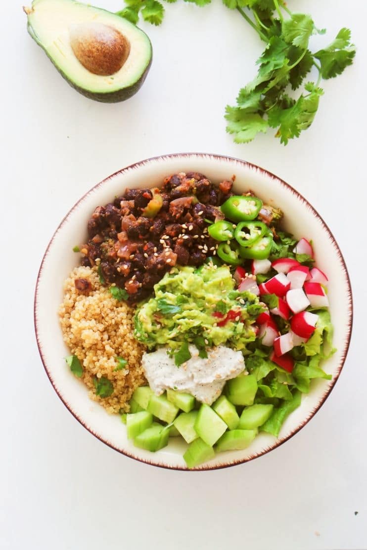 Black Bean Quinoa Bowls