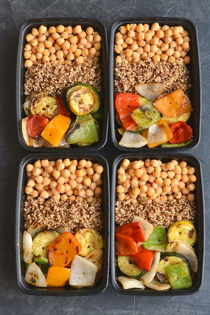 Chickpeas & Grilled Veggies