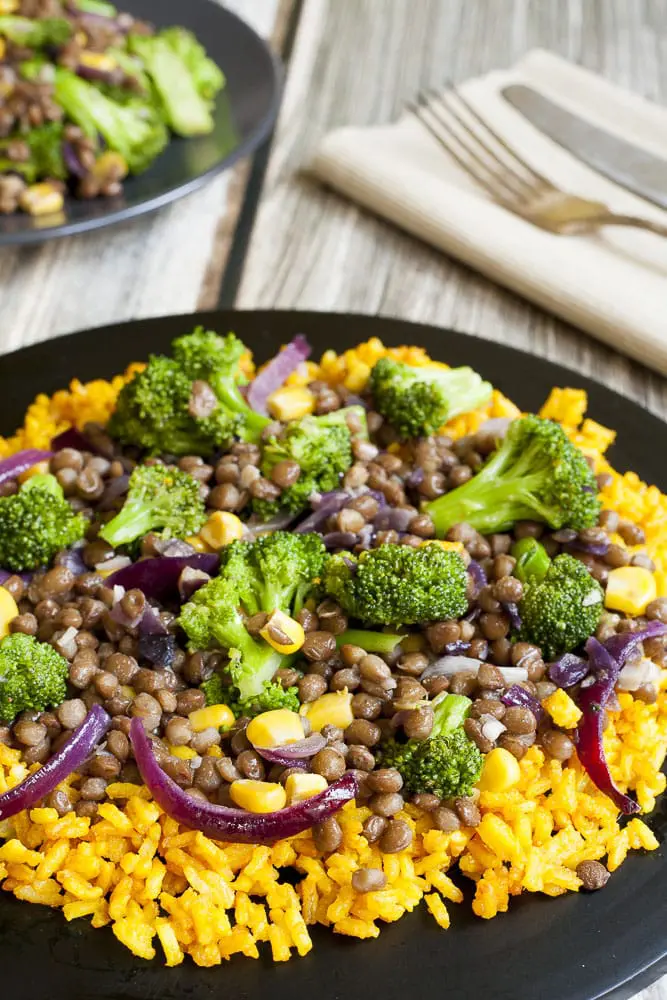 Broccoli Lentil Stir-Fry