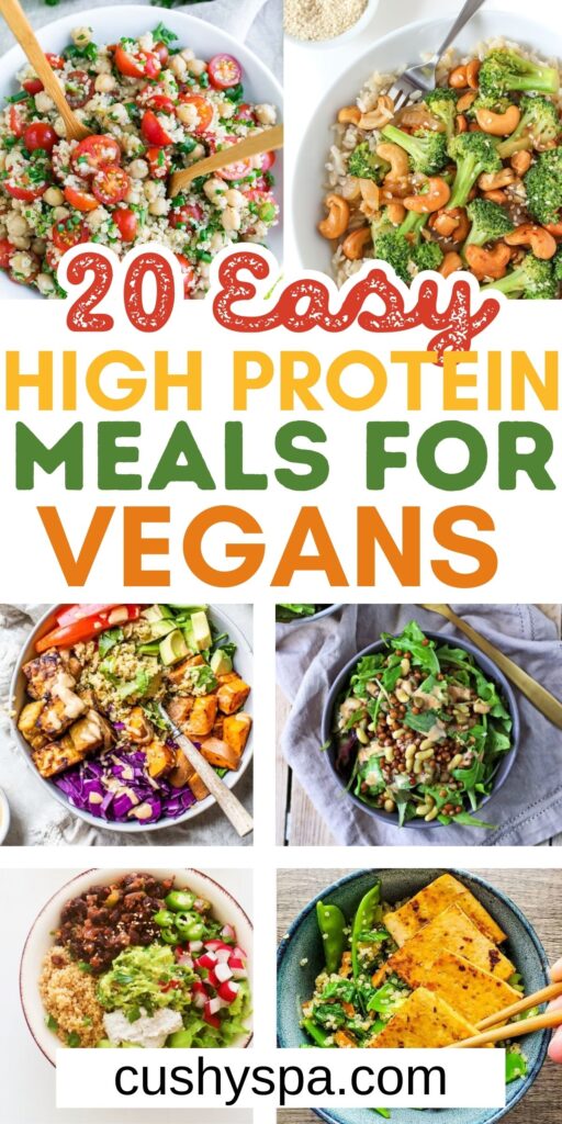 high protein vegan meals