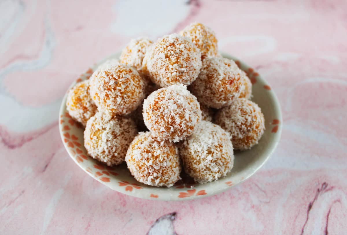 Apricot Coconut Bliss Balls