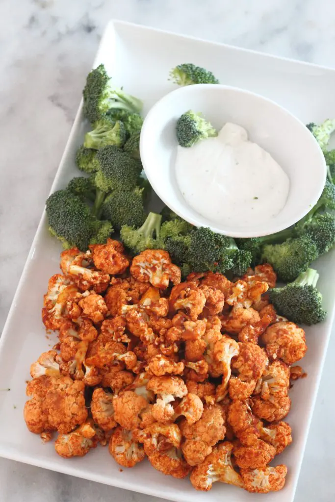 Air-Fried Buffalo Cauliflower